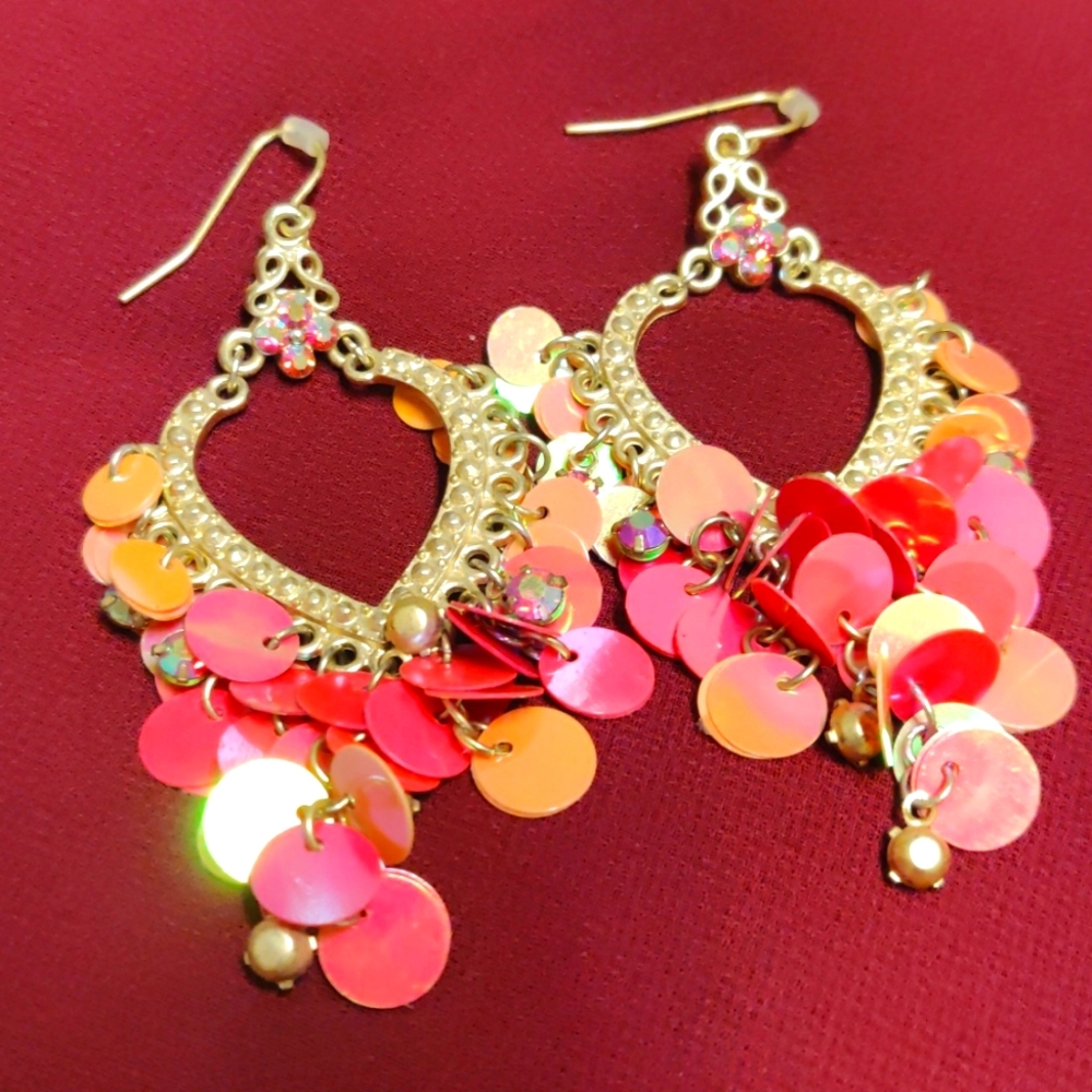 Statement earrings.